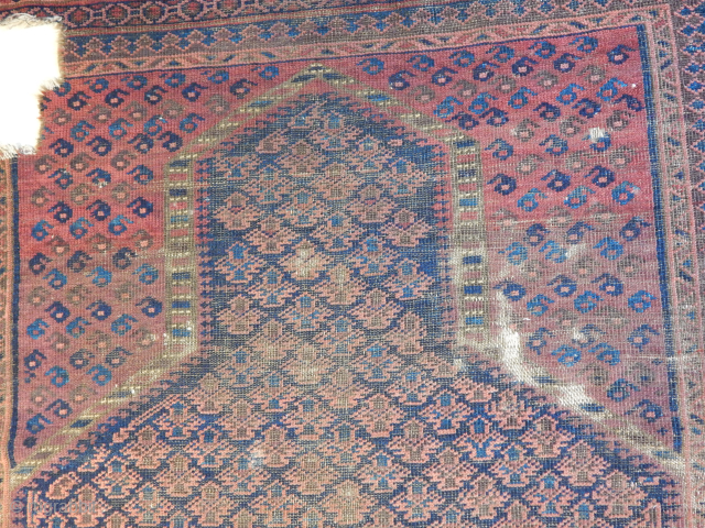 Antique Baluch Prayer Rug