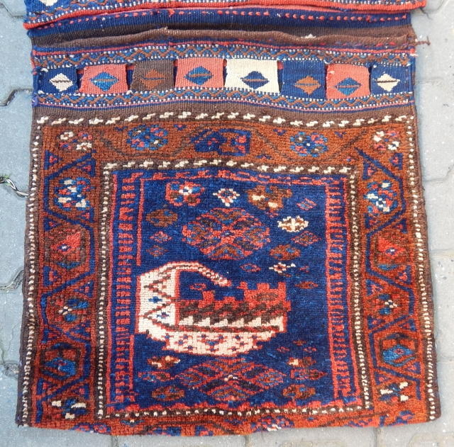 Antique Lori Rug Saddle Bag. Size.126x63cm .E-mail.anatolianpicker@gmail.com                          