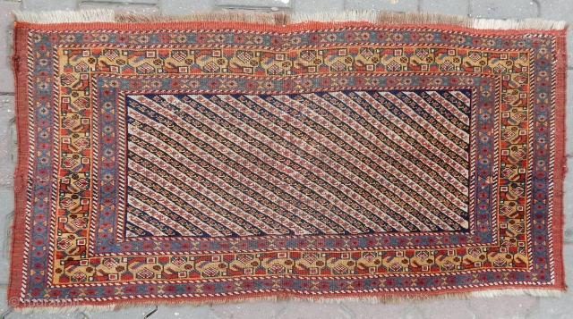 Antique Qashqaii Khamse Rug Mafrash .
Size.60x120cm E-mail.anatolianpicker@gmail.com                          