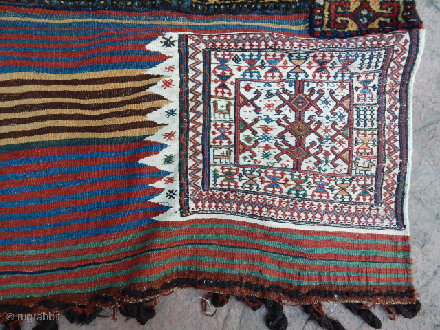 Antique Bahtiyari Bag Face                             