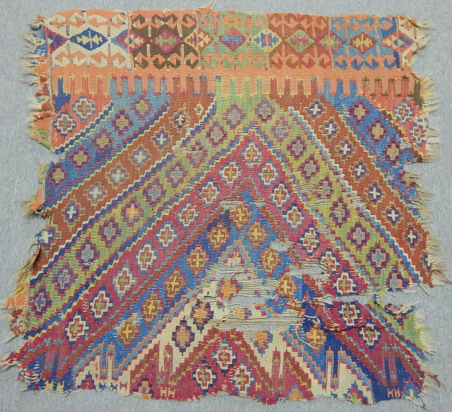 Antique Sought East Anatolian Kilim Fragment                           