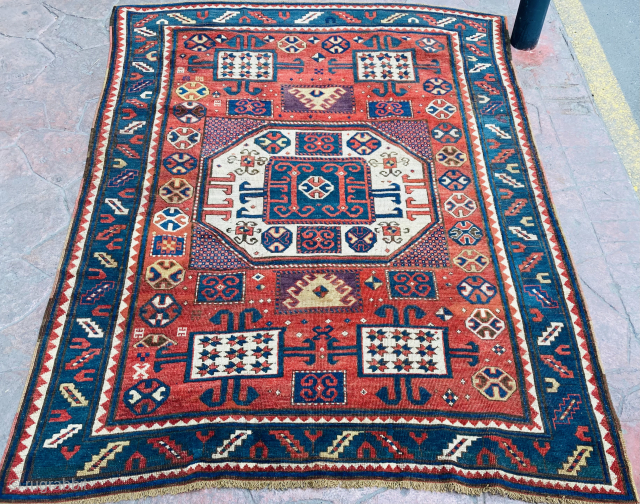 Antique Azerbaycan Karaçöp Kazak Rug 
Size:240x165 cm                          