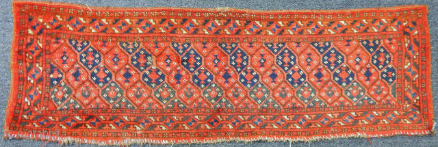 Antique Turkmen Ersari Rug Trapping                            