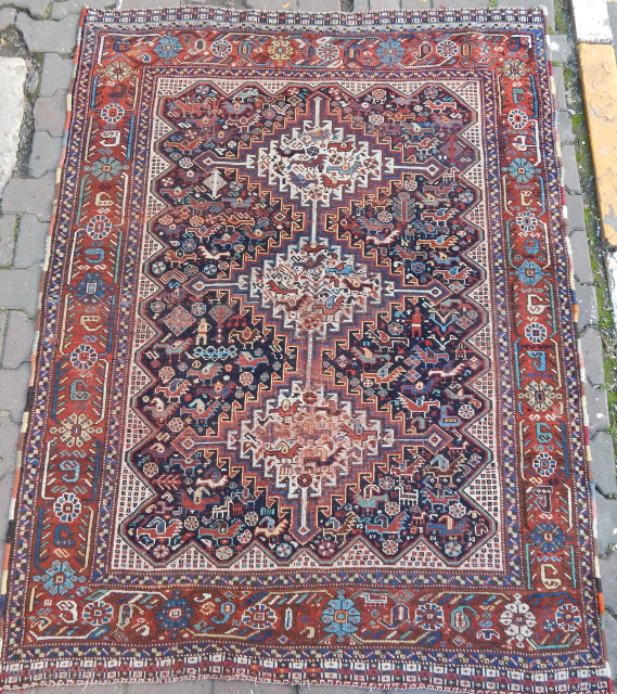 Antique Qashqaii Rug                              