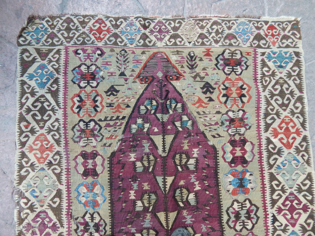 Antique Anatolian Prayer Kilim                             