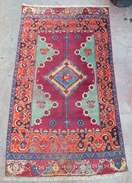 Antique Anatolian Kırsehir Rug                             
