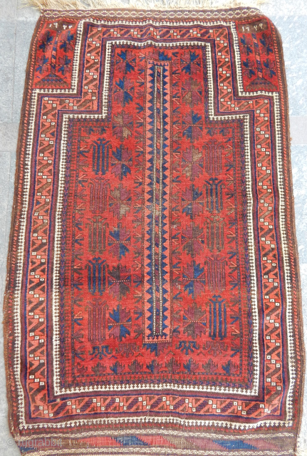 Antique Baluch Prayer Rug                             
