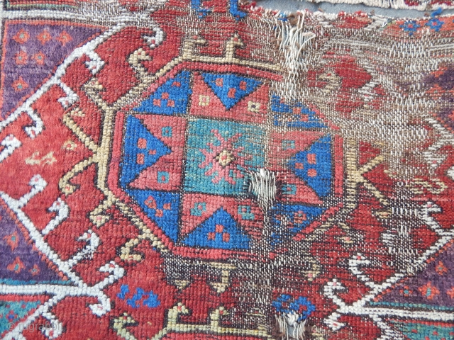 Antique Anatolian Aksaray Rug Fragment                            