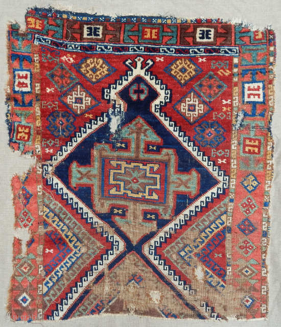 Antique East Anatolian Savak Rug Fragment                           