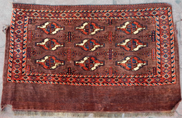 Antique Turkmen Yamut Chuval                             