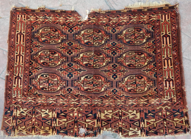 Antique Turkmen Yamut Chuval                             