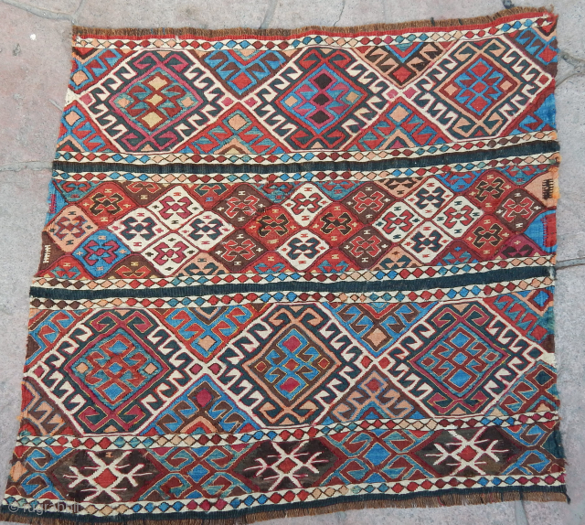 Antique East Anatolian Sumak Bagfaces