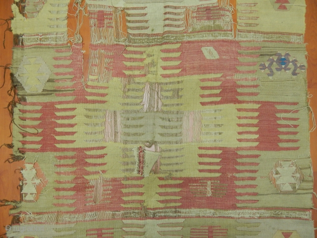 Antique West Anatolian Afyon Parmaklı Kilim 
Size.370x150cm                          