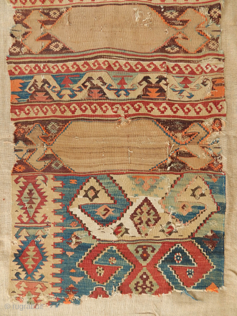 Antique Anatolian Kilim Fragment