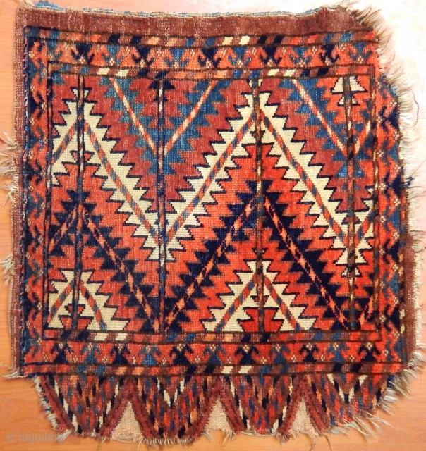 Antique Turkmen Yamut quiver Bagface                            
