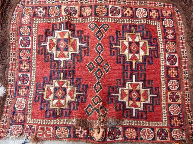 Antique Kırgız Kilim Bagface                             