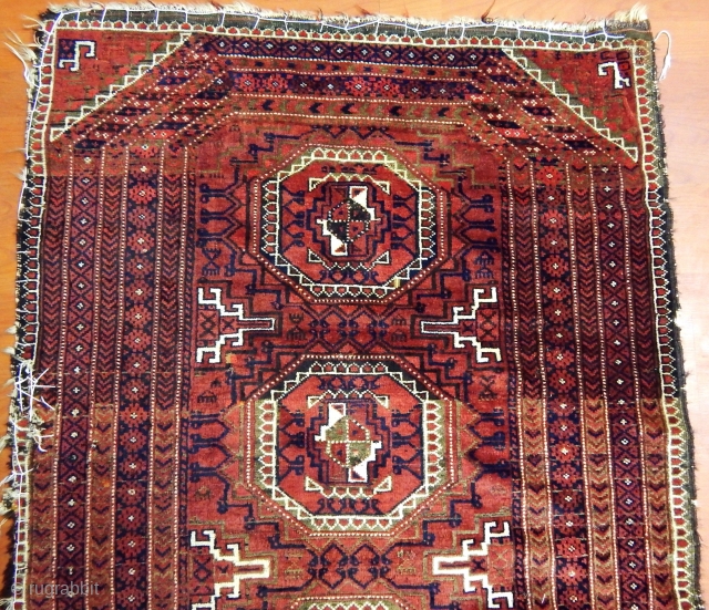 Antique Baluch Douple Prayer Rug 
Size.175x95cm                           