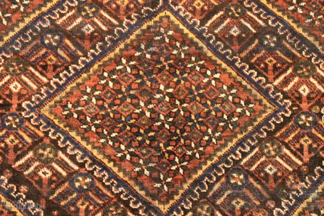 One of a kind 70-80 years old Persian Dehaj - Kerman hand-knotted rug with vegetable dyes & 100% wool
CATEGORY: Persian
ORIGIN/TYPE: Kerman / Dehaj all over 
AGE CLASSIFICATION: 1940+
SIZE:132" (337cm) x 79" (202cm)
CONDITION:  ...