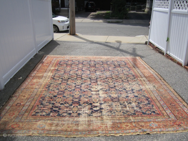 worn antique mahal rug  10' x 11' can send more pictures 489.00 plus shipping.SOLD THANKS                 