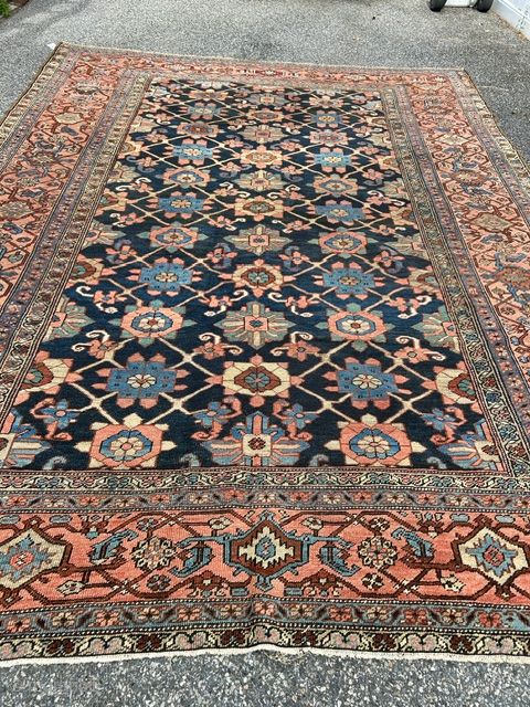 super antique mina khani heriz excellent condition all around showroom ready 9' x 2' x 12' 4"
