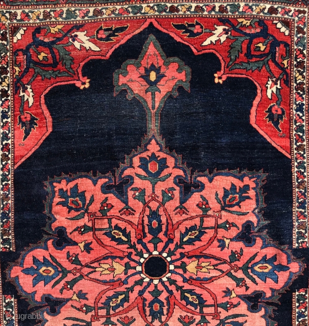 Late 19 century Bijar rug 4.6 x 6.9                         