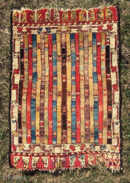 19 century Turkish Yastik 2.5 x 1.9ft ( 75 x 55cm )                     