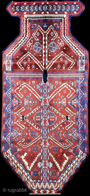 Turkmen - Yomud horse trapping & horse back cover rug. Size - (71'' x 31.5'') x (''180 cm x 80 cm''). turkmansilver@gmail.com.           