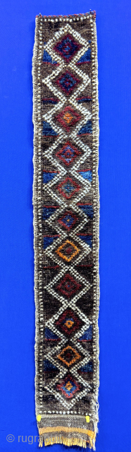 Antique Afghanistan Baluch tribal animal trapping. Circa - 1900 or earlier. Size - 31.5'' x 5'' - ''80 cm x 13 cm'' turkmansilver@gmail.com          