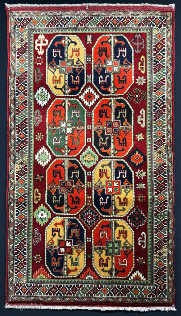 Afghanistan Middle Amudarya Ersary Turkmen Rug. İt is in great condition. Size : 59'' x 33.5'' - ''150 cm x 85 cm'' turkmansilver@gmail.com.