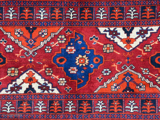 Turkmen - Ersary Ertmen gul tribal all wool torba. All fine wool weaving. Fairly in good condition. Size - 56'' x 21'' x ''142 cm x 53 cm'' turkmansilver@gmail.com.