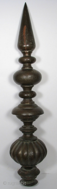 SL0112  Mosque Dome Ornament, Pakistan,  Copper, Late 19th/Early 20th Century, 48" Tall 
From Pakistan.  Rare to find one so tall.          