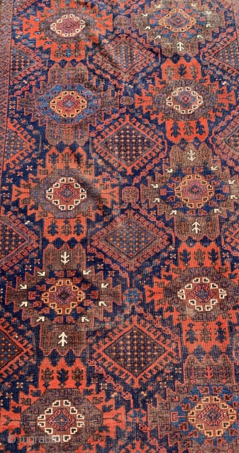 Good antique Baluch main carpet ca 1860-80  published in Wisdom Baluch collection plate 20 size 2.8 x 1.44 m
Ask for more pics and details        