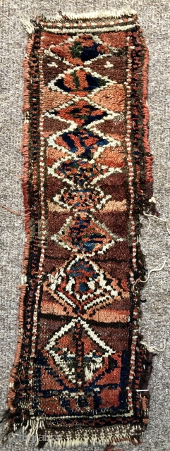 Weird and wonderful Baluch trapping 19 c all wool good colours                      