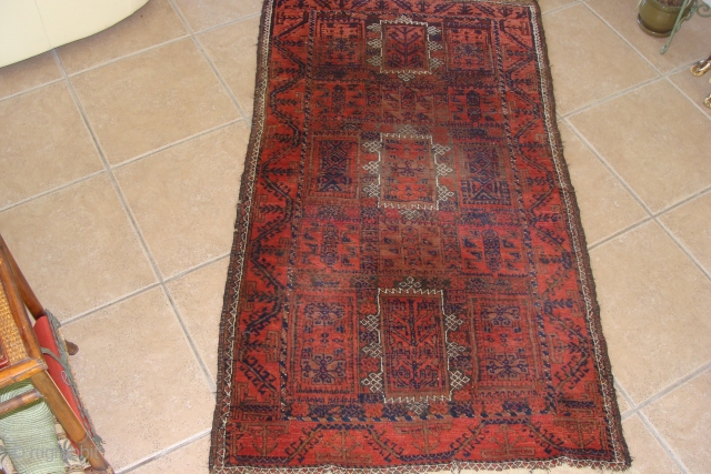 Nice Antique Baluch - 39inches by 72inches - 99cm x 183cm. Just out of an estate has not been cleaned             