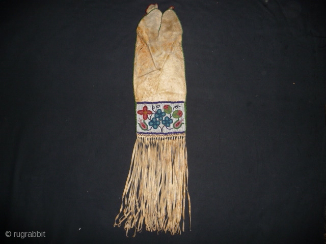 Cree tobacco pouch 19th cent. good condition from an English collection.                      