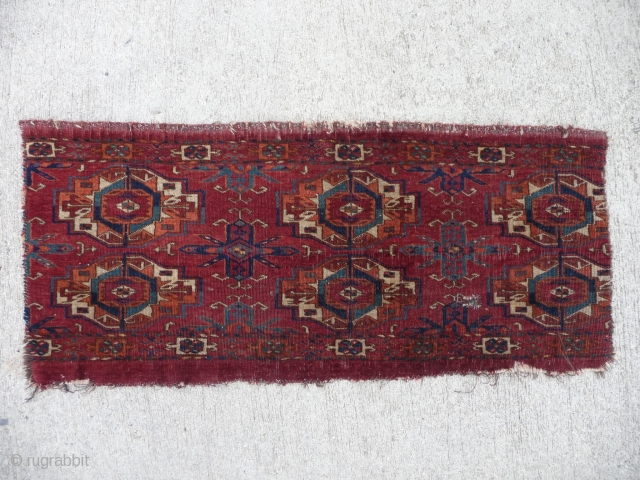 Rare and early tekke torba, C.1800,3ft3ins.x 1ft5ins                          