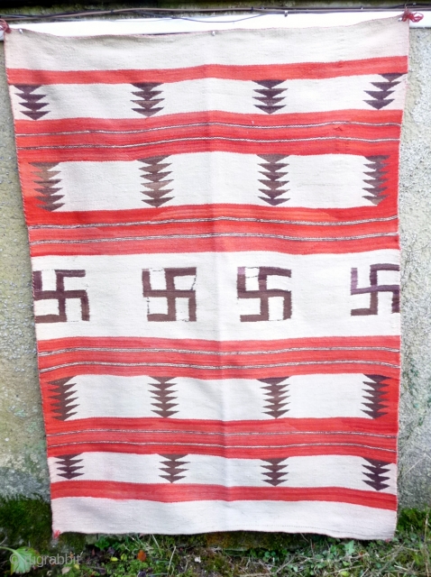 SOLD  Superb Navajo weaving in excellent condition , 6ft x 4ft6, early 20th cent. from an English collection.             