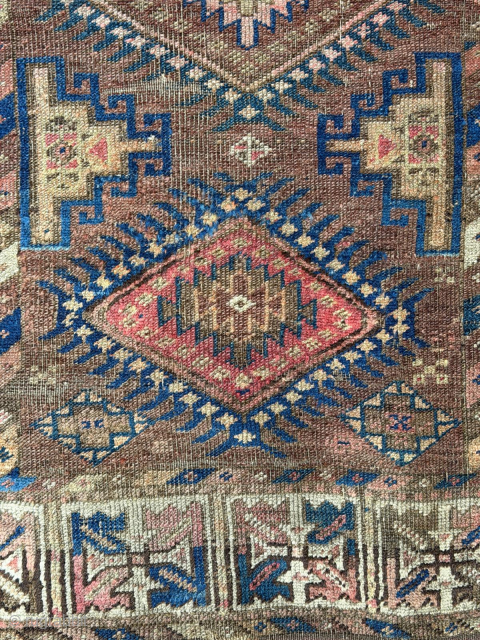 Antique Baluch Rug, it is attractive. End 19th century. Size is 160 x 93 cm . Quick for only £125 + Shipping.