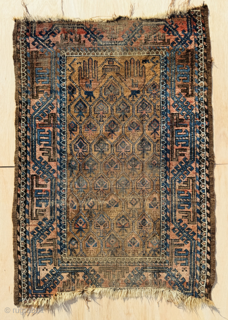 Collectable Antique Baluch Prayer rug, 19th century, size is 125 x 84 cm. recently washed, you can even hang that from backside of this which I have mentioned in the last picture. ...