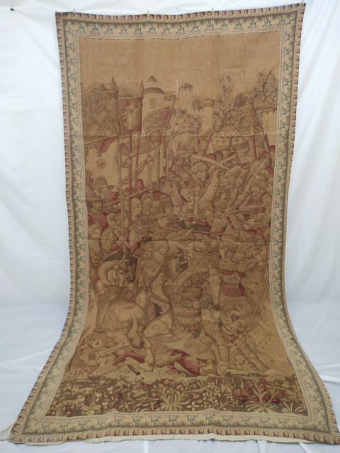 Antique french tapestry pictorial hand painted unique and rare.
Contact us for complete details 

aamirkhanswati023@yahoo.com                   