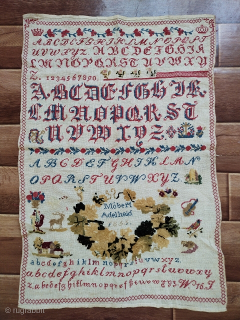 Antique alphabets embroidery sampler.
For more information kindly direct contact us
aamirkhanswati023@gmail.com
                       