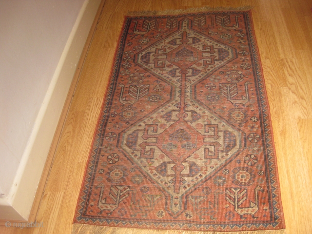 Antique Handmade Qashqa'i rug

Hand-knotted traditional nomadic Qashqa'i rug field from Iran (near Shiraz).
1,08*0,62m
Late 19thC-Early 20thC
http://www.etsy.com/listing/96375104/antique-handmade-qashqai-rug                  