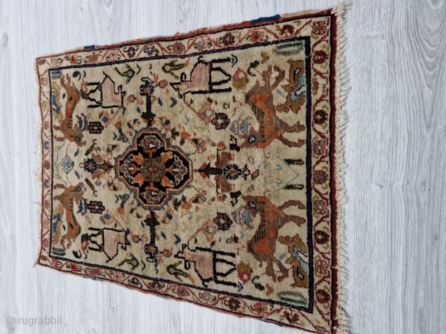 Afshar antigue rug size.65×50 cm.good condition.                           