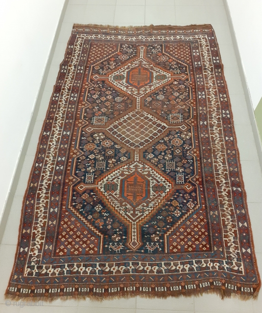 Beautiful Khamseh, 225 x 130 cm with a couple of repairs.                      