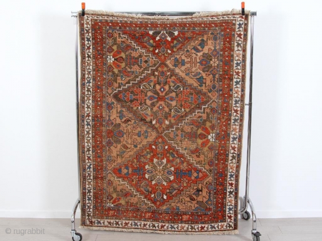 Nice Afshar with beautiful colours. 173 x 131 cm.                        