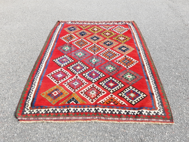 Nice gashgai kelim 233 x 175 cm.                          