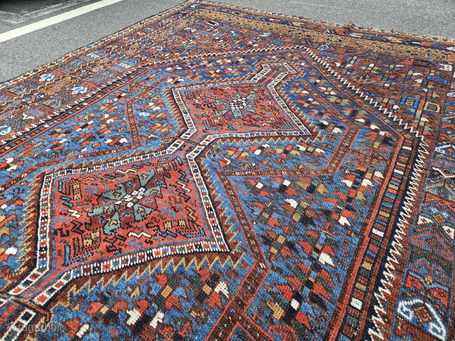 Delightful Khamseh, size 7'4" x 5'5".                           