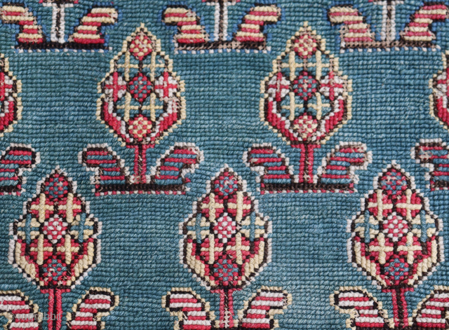 Beautiful Swedish Carriage Cushion. 3'4" x 1'6".                          