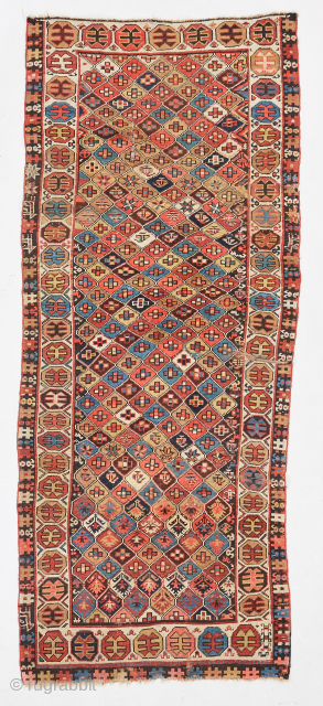Kurdish runner size 4' x 9'4" with gorgeous colours.