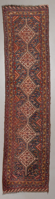 Gashgai runner, 3'4" x 12'5".